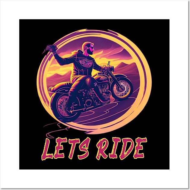 Lets Ride Wall Art by hamada_pop